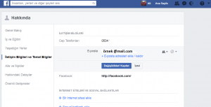 Facebook Mail Adresi Değiştirme