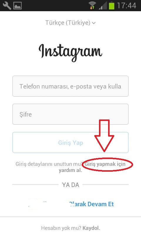 instagram Şifre Bulma
