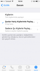 Whatsapp Çevrimiçi Gizleme