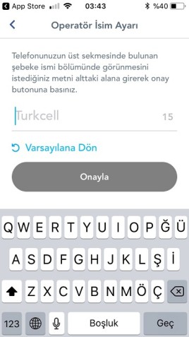 türk telekom isim yazma