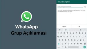 WhatsApp Grup Açıklaması Nasıl Eklenir