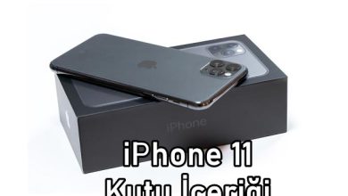 iphone 11 kutu içeriği